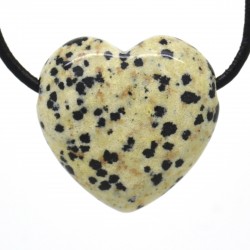 Jaspe dalmatien, Pendentif Coeur Pierre 