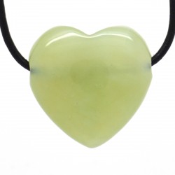 Jade de Chine, Pendentif Coeur Pierre 