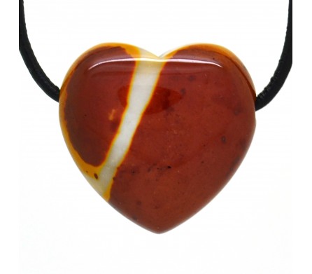 Jaspe mookaite, Pendentif Coeur Pierre 