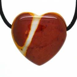 Jaspe mookaite, Pendentif Coeur Pierre 