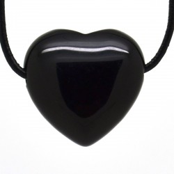 Onyx, Pendentif Coeur Pierre