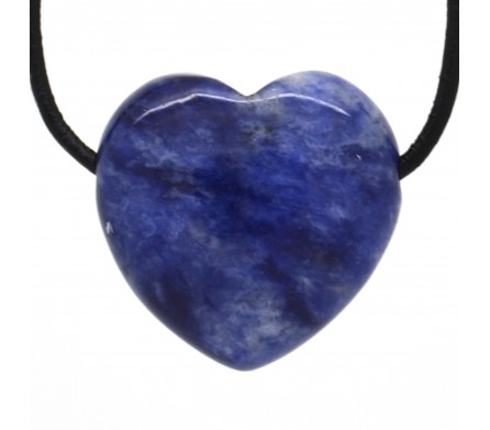 Sodalite, Pendentif Coeur Pierre 