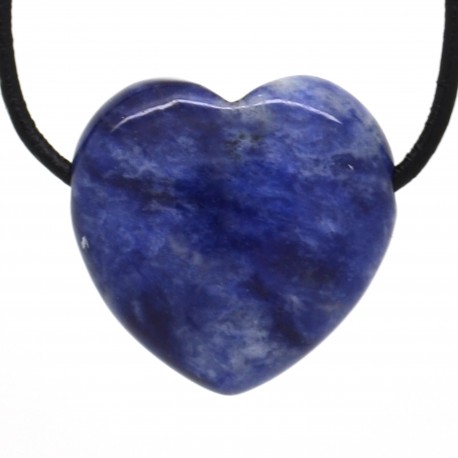 Sodalite, Pendentif Coeur Pierre 