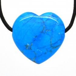 Turquoise, Pendentif Coeur Pierre 