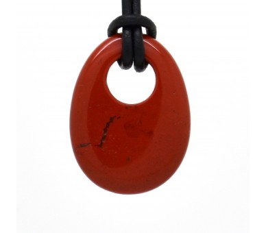 Pendentif Gogo en Pierre, Jaspe rouge