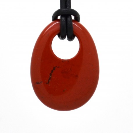 Pendentif Gogo en Pierre, Jaspe rouge