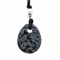 Obsidienne mouchetée, Collier Joy