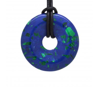 Azurite Malachite, donuts pierre 40 mm