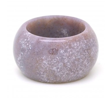 Lépidolite violette, Anneau en pierre