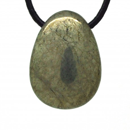 Pendentif Pierre trouée, Pyrite