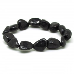 Bracelet Pierre roulée, Shungite