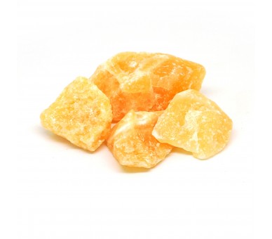 Calcite orange, Pierre brute, par 100 grammes
