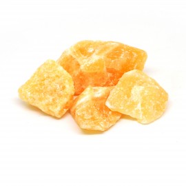 Calcite orange, Pierre brute, par 100 grammes