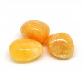 Calcite orange, Pierres roulées, par 50 grammes