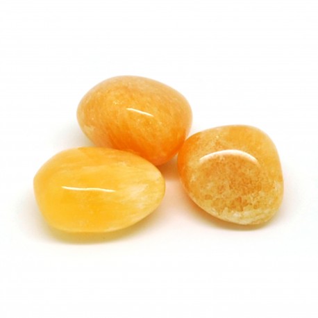 Calcite orange, Pierres roulées, par 50 grammes