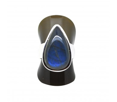 Bague Labradorite et Argent, T55