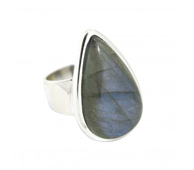 Bague Labradorite et Argent, T55