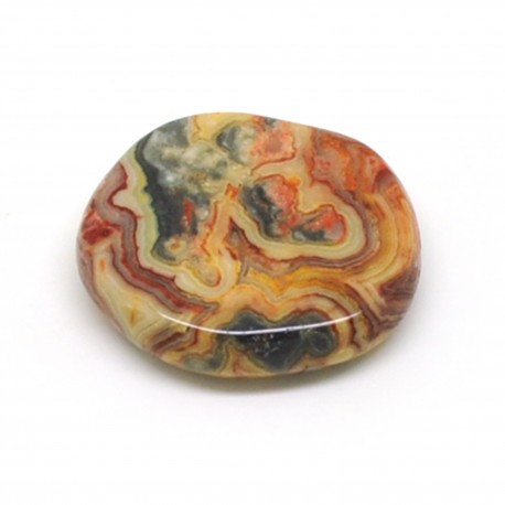 Agate crazy lace, Pierre plate, à l'unité