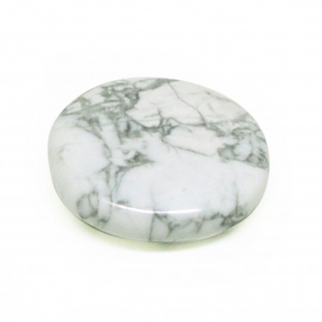 Howlite, Pierre plate, à l'unité