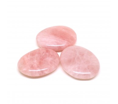 Quartz rose, Pierre plate, à l'unité