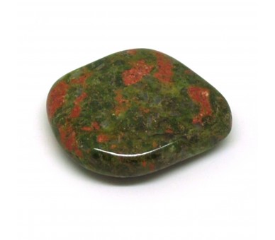 Unakite, Pierre plate, à l'unité