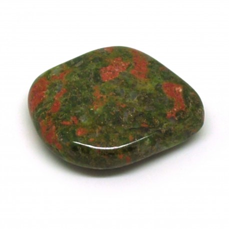 Unakite, Pierre plate, à l'unité