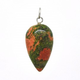 Pendentif Goutte Unakite