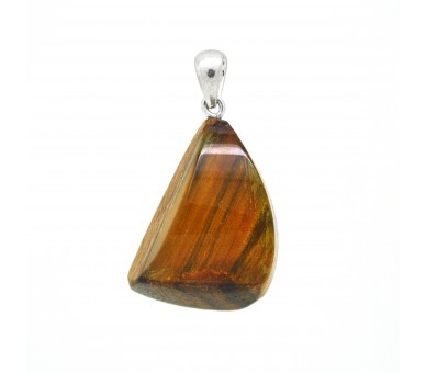 Pendentif Ambre sur bois, modèle 6