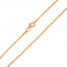 Chaîne argent rosé 925 ( maille Rolo)