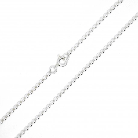 Chaine argent 925 (maille boules) 43 cm
