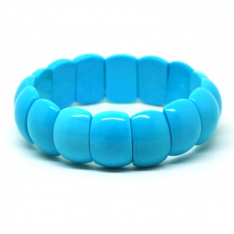 Bracelet de Pierre, rectangle de Turquoise