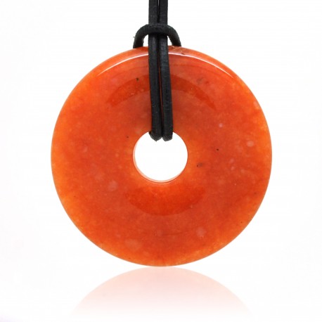 Aventurine rouge, Donuts en Pierre 40 mm