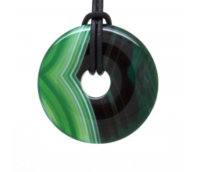 Agate verte, Donuts Pierre 40 mm