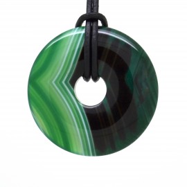 Agate verte, Donuts Pierre 40 mm