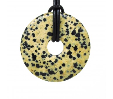 Donuts Pierre, rond de Jaspe dalmatien 40 mm