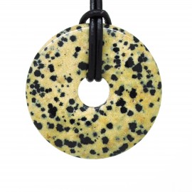 Donuts Pierre, rond de Jaspe dalmatien 40 mm