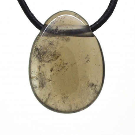 Pendentif Pierre trouée, Agate blue lace