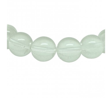 Bracelet perles 12 mm, Cristal de roche