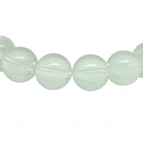 Bracelet perles 12 mm, Cristal de roche