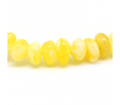 Bracelet ambre billes jaunes