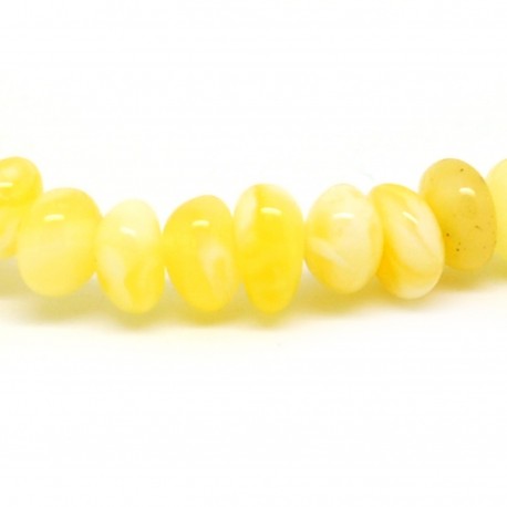 Bracelet ambre billes jaunes