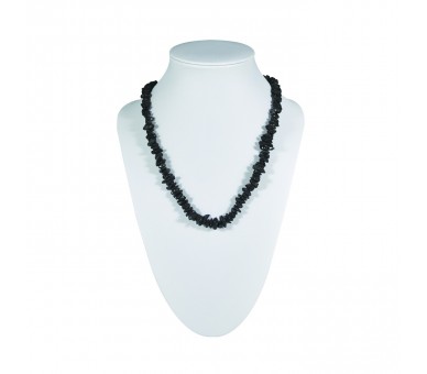 Collier Ambre, chips bruts couleur cerise