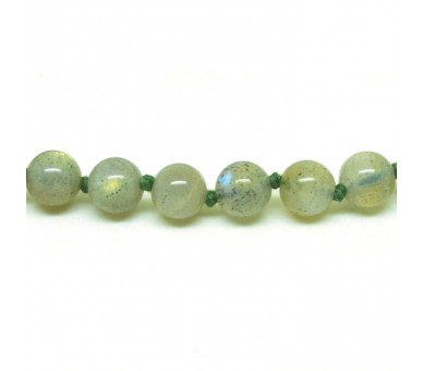 Collier Pierre, perles 8 mm, Labradorite