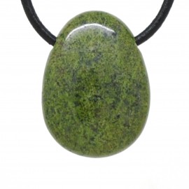 Pendentif Pierre trouée, Epidote