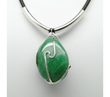 Aventurine verte, Collier forme libre