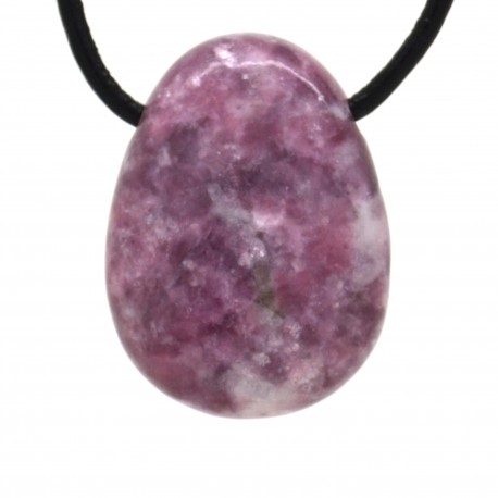 Pendentif Pierre roulée Lépidolite