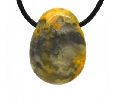 Pendentif Pierre roulée Agate crazy lace