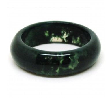 Bague Pierre fine Agate mousse 5 mm