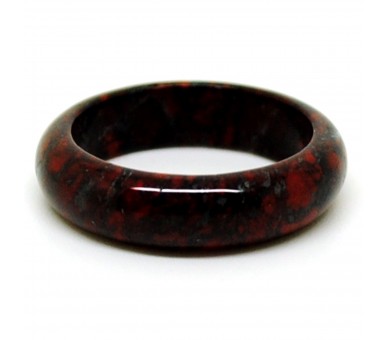 Bague Pierre fine Jaspe Hématite 5 mm