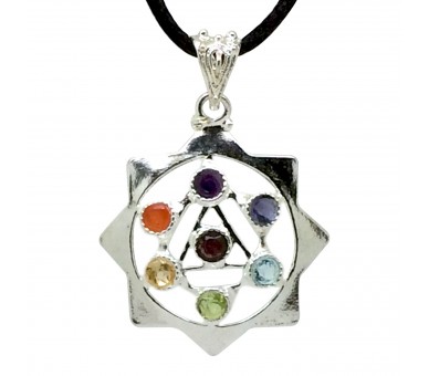 Pendentif 7 Chakras Etoile